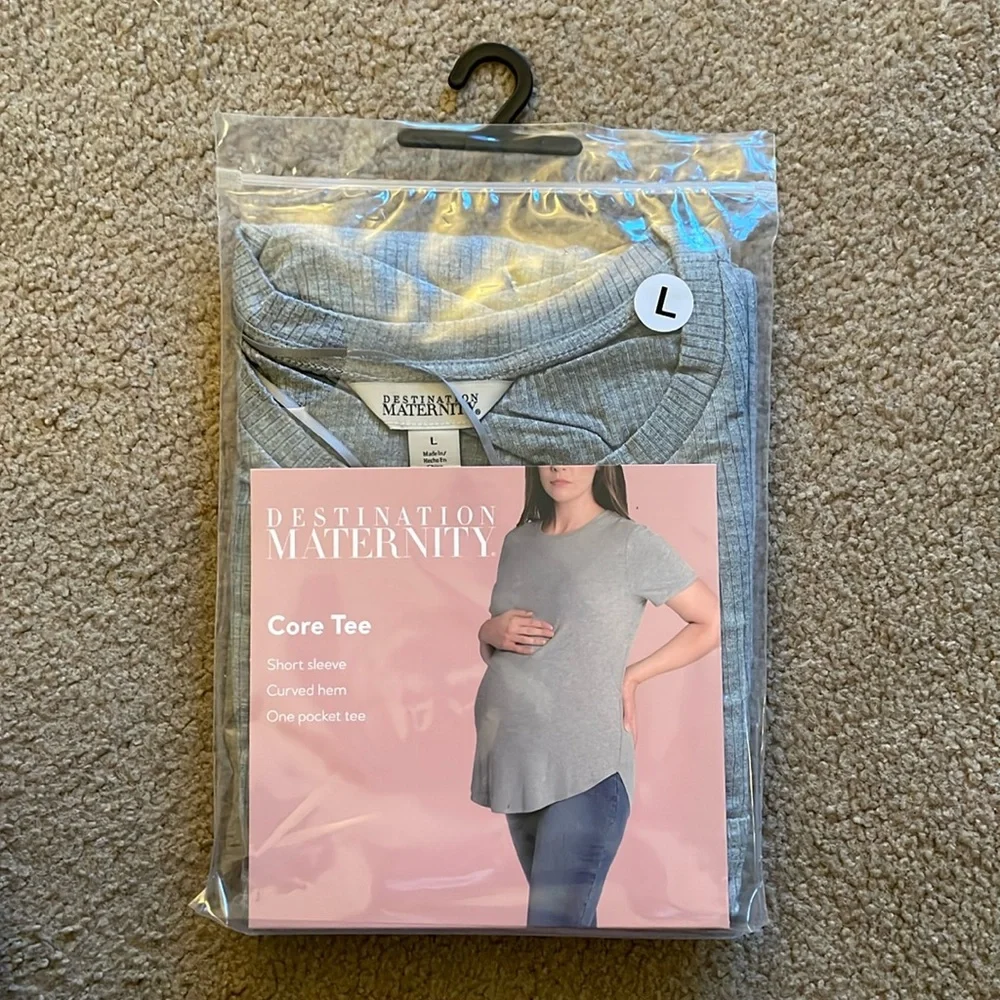 Destination Maternity Core Tee - Size Large - Picture 1 of 7